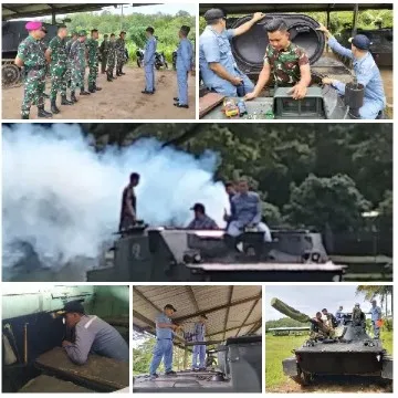 Military Personnel and Tanks in Action