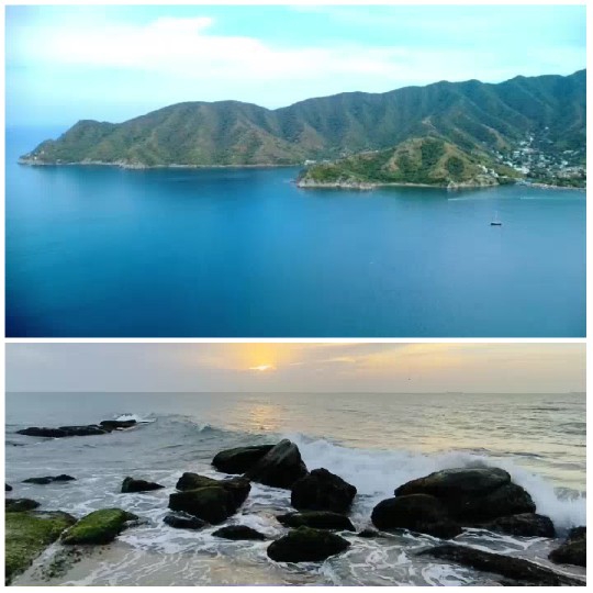 Coastal Landscape and Seaside Sunset