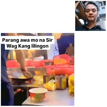Man Smiling and Cooking