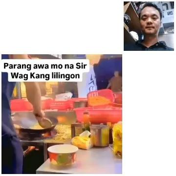 Man Smiling and Cooking