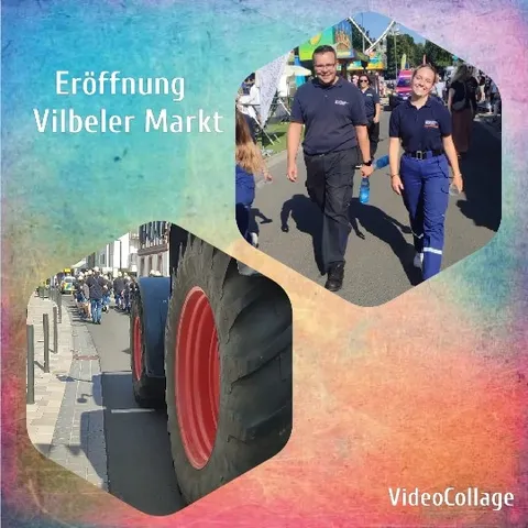 Parade with People and Tractor Tire