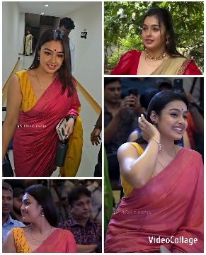 Woman in Sari Interacting Outdoors