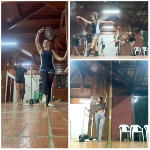 Dance Practice in a Studio