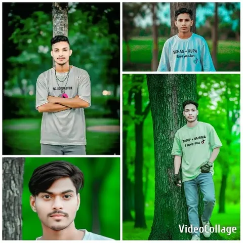 Young Men Posing Outdoors Together