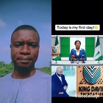 Outdoor Speech with Nigerian Flags