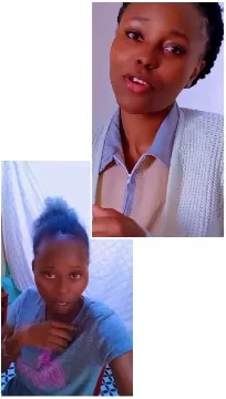 Woman in Two Different Outfits