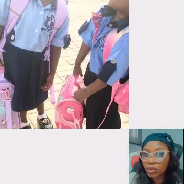 Children With Backpacks and Portrait