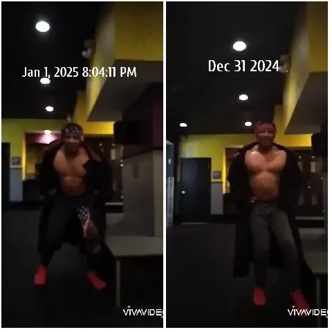 Muscular Person in Gym