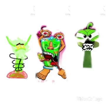 Colorful Anthropomorphic Figures