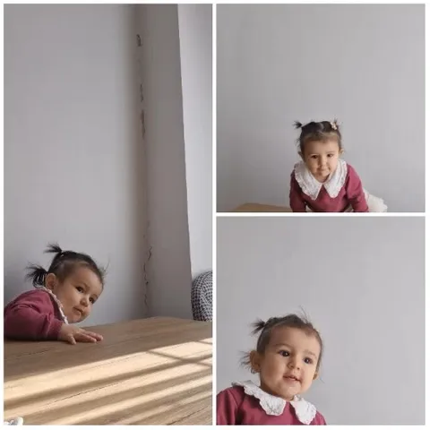 Child Posing in Various Positions