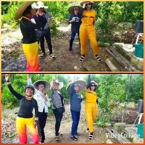 Joyful Dance in a Garden