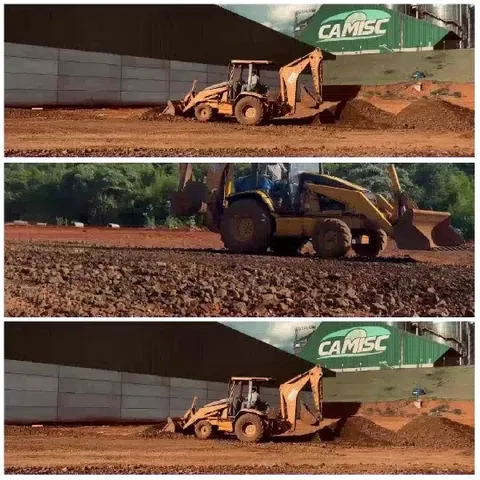 Construction Site with Heavy Machinery