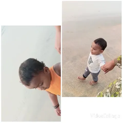 Kids Walking on the Beach Together