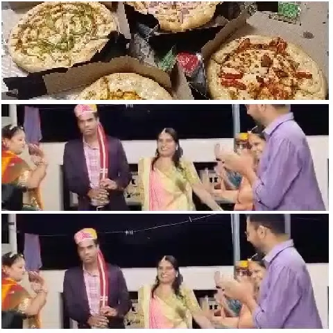 Pizzas and Celebration Gathering