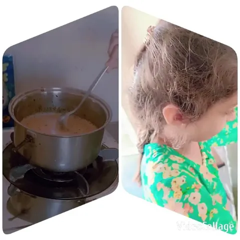 Cooking on Stove with Child