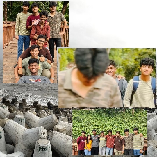Young People on Bridge and Coast