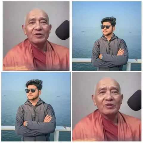 Red Robe Speaker and Sunglasses Stance