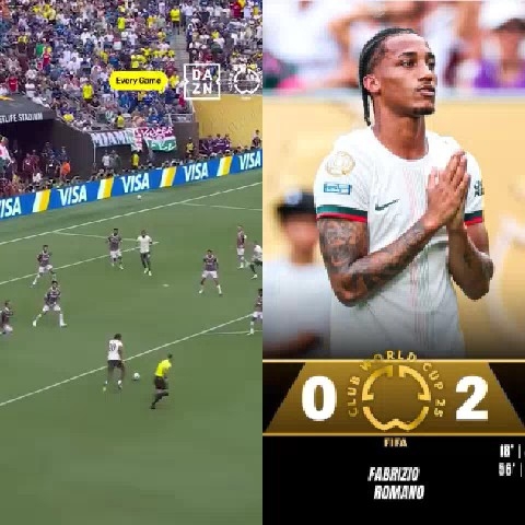 Soccer Match Action and Scoreboard