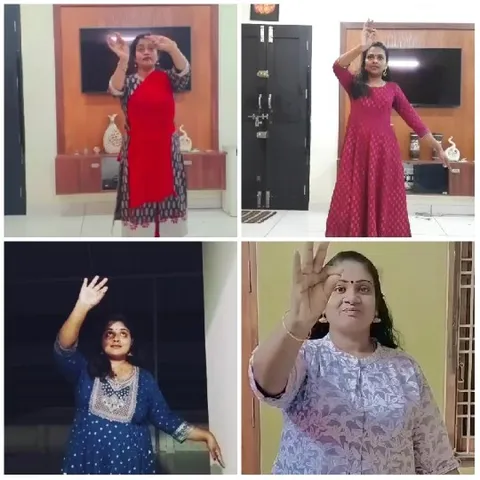Women in Traditional Dance Attire