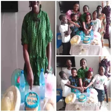 Celebrating a Birthday with Cake