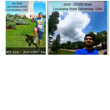 Marathon Pose and COVID Walk