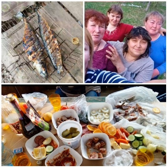 Grilling Fish and Outdoor Gathering