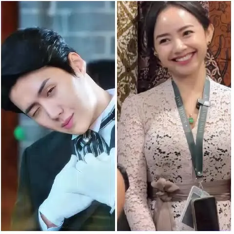 Two People in Formal Attire