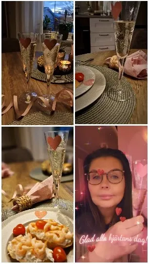 Valentine's Day Dining Setup