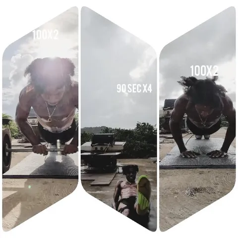 Outdoor Exercise Routine in Progress