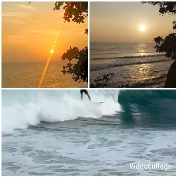 Sunset and Surfing Scenes