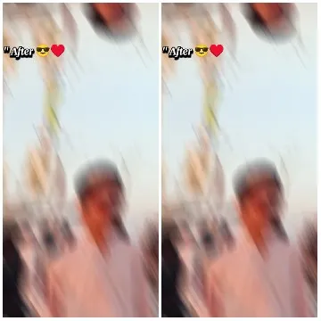 Blurred Outdoor Scene with Text