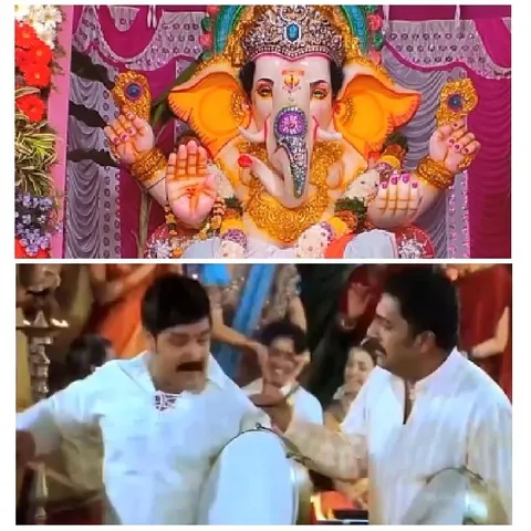 Idol of Lord Ganesha and Cultural Event