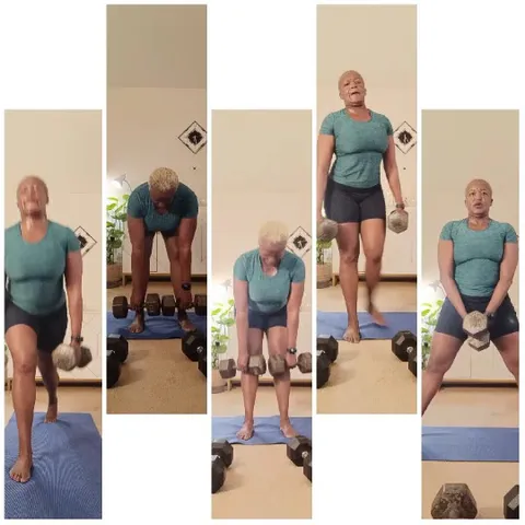 Indoor Exercises on Yoga Mat