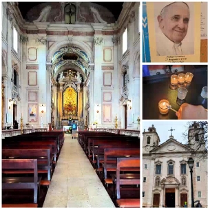Interior and Exterior Views of Church