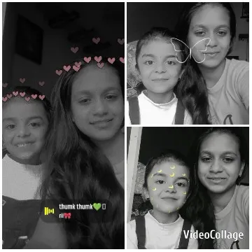 Child and Woman in Black-and-White