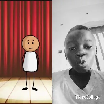 Stick Figure and Puckered Expression