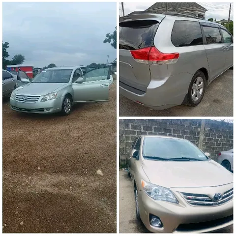 Three Cars Parked in Various Locations