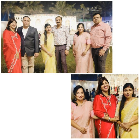 Festive Group Photos in Outdoor Setting