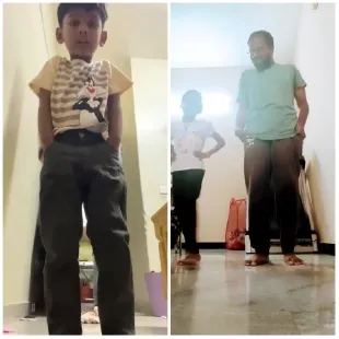 Child and Adults Indoors Together