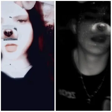 Digital Dog Filter on Two Faces