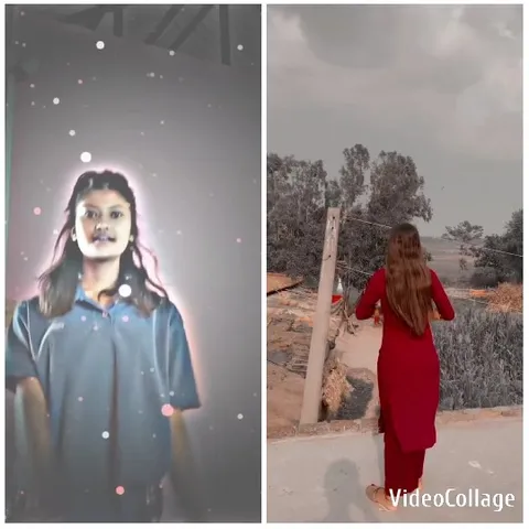 Split View with Indoor and Outdoor Scenes