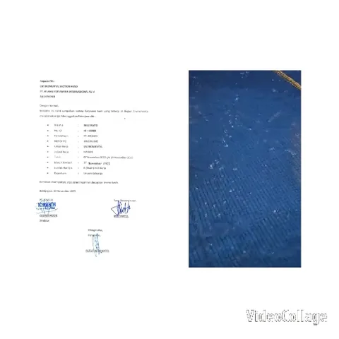 Document and Blue Textured Surface