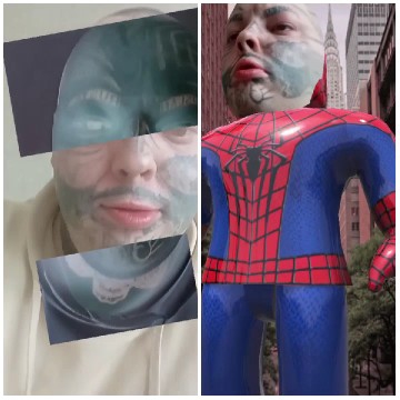 Facial Mask and Spider-Man Balloon