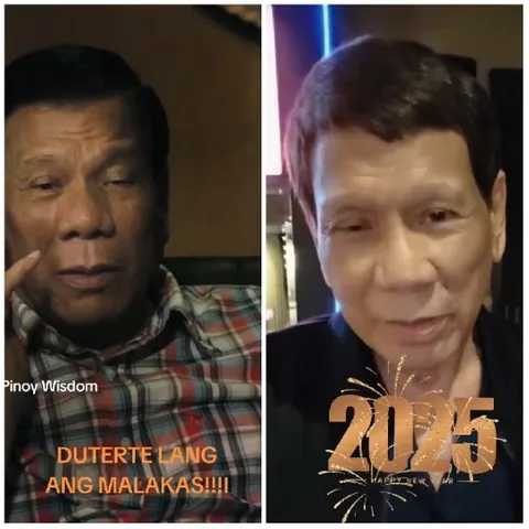 Man in Two Outfits with Text