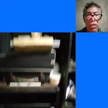 Blurred Room and Older Man