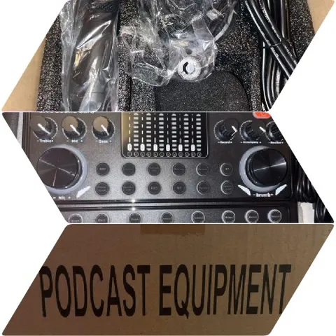 Podcast Equipment Inside Box