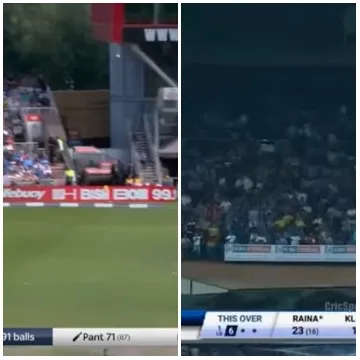 Cricket Match at the Stadium