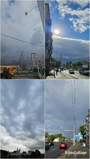 Urban Scenes with Cloudy Skies