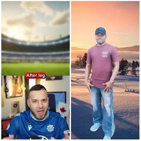 Stadium Blur and Snowy Landscape