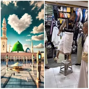 Mosque with Heart-Shaped Cloud